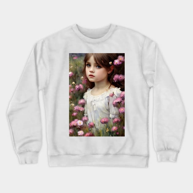 Beautiful Girl 68 Crewneck Sweatshirt by EtherMeditation